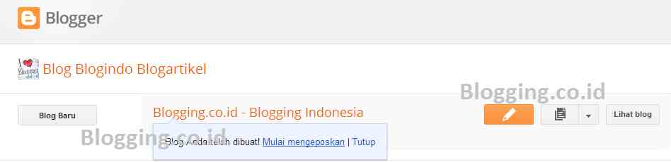 Cara membuat blog