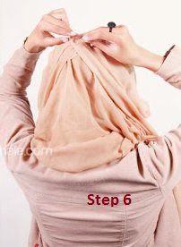 cara memakai jilbab paris