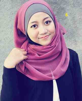 cara memakai jilbab segi empat