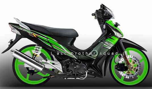 modifikasi motor honda supra-2