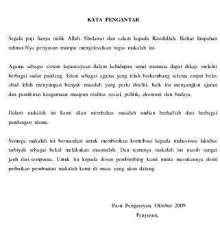 contoh kata pengantar